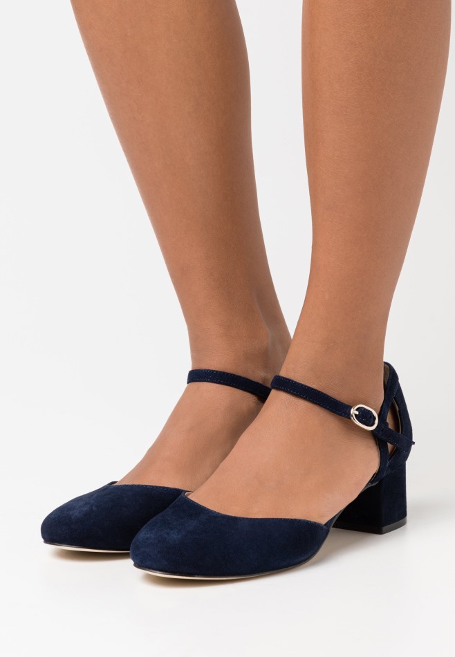 Gabour | Cuir Exclusif - Talons Classiques Bleu Foncé