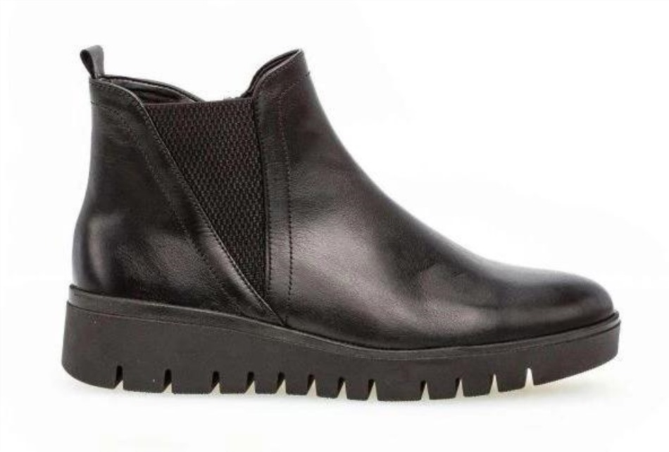 Gabour | Exclusive 32.851-57 - Bottines Chelsea Cuir Lisse Noir