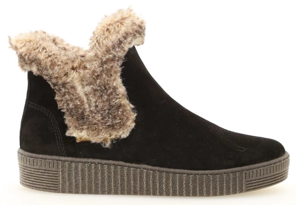 Gabour | Exclusif 33.737-17 - Bottine Plateau Daim Noir