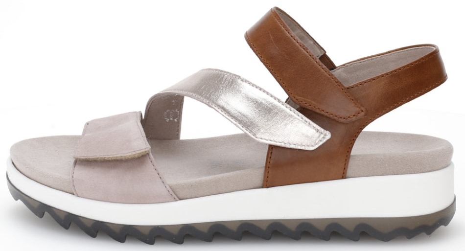 Gabour | Exclusif 46742.54 - Daim Beige Et Cuir Marron