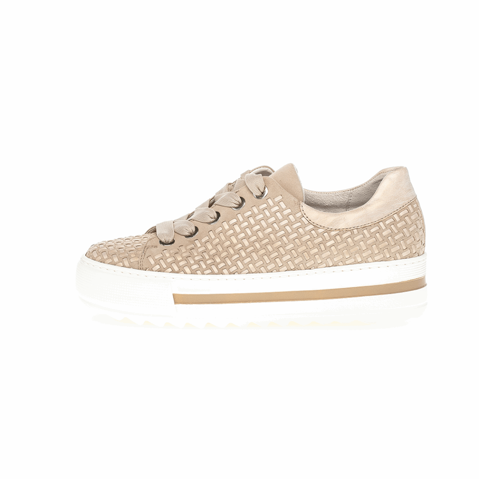 Gabour Beige | Baskets à Plateforme Exclusives