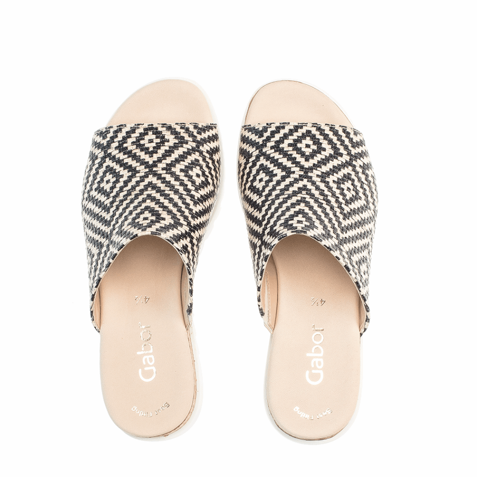 Gabour | Sandale à Plateforme Exclusive Slipon Noir