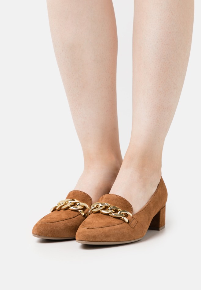 Talons Classiques Noisette/or Gabor | Exclusif