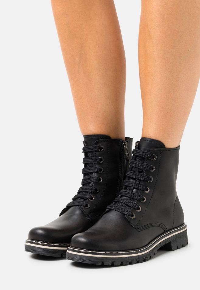 Gabour | Bottines à Lacets Exclusives Noires