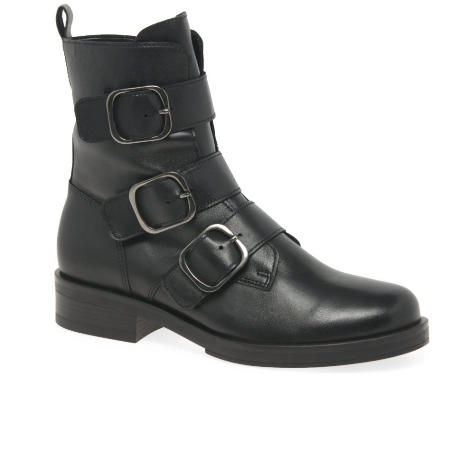 Gabor Noir | Bottes De Motard Exclusives Pour Femmes