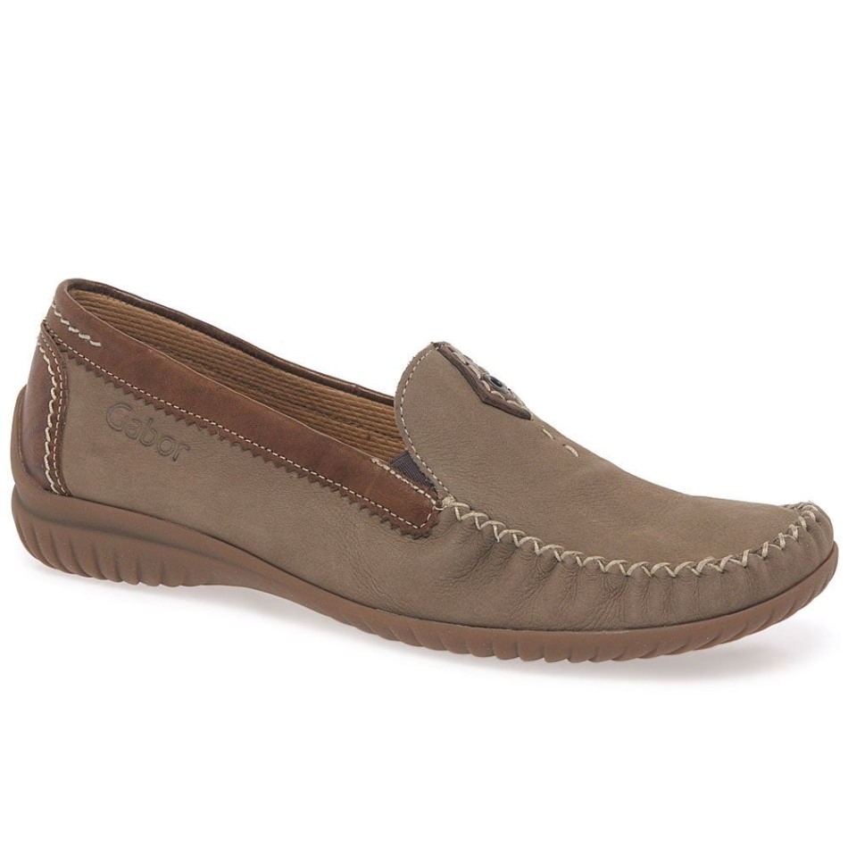 Corda Nubuck/tan California Mocassins Sportifs Pour Femmes Gabor | Exclusif