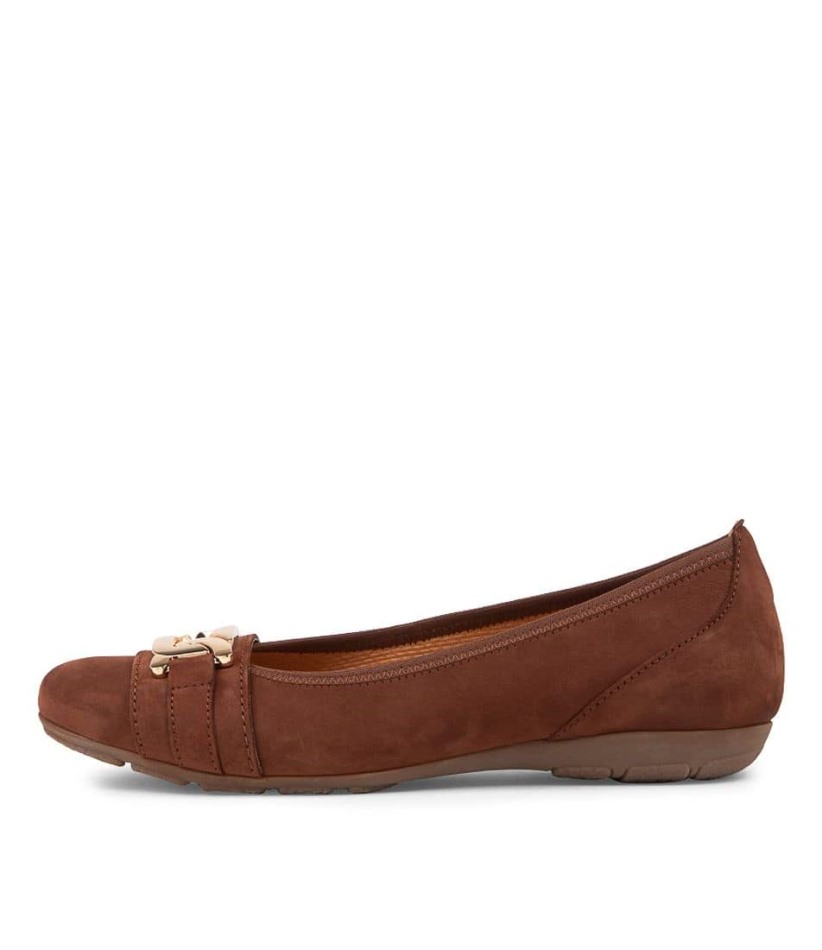 Gabour | Ballerines Exclusives En Daim More Marron