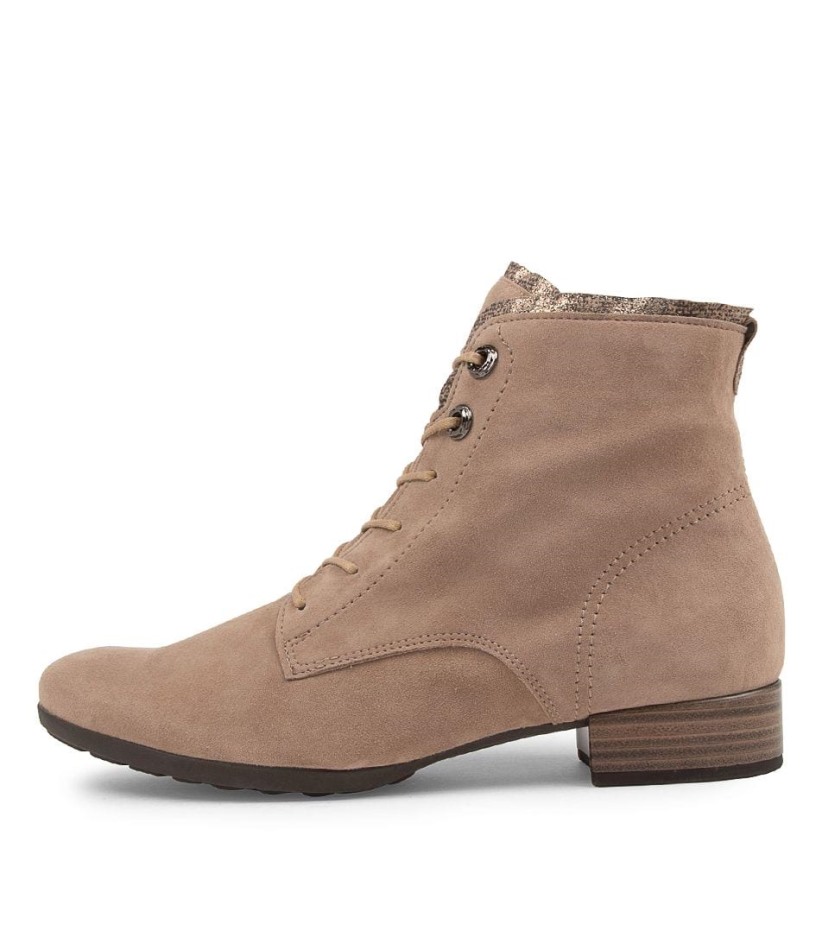 Gabour | Bottines Exclusives En Daim Pisa Sabbia