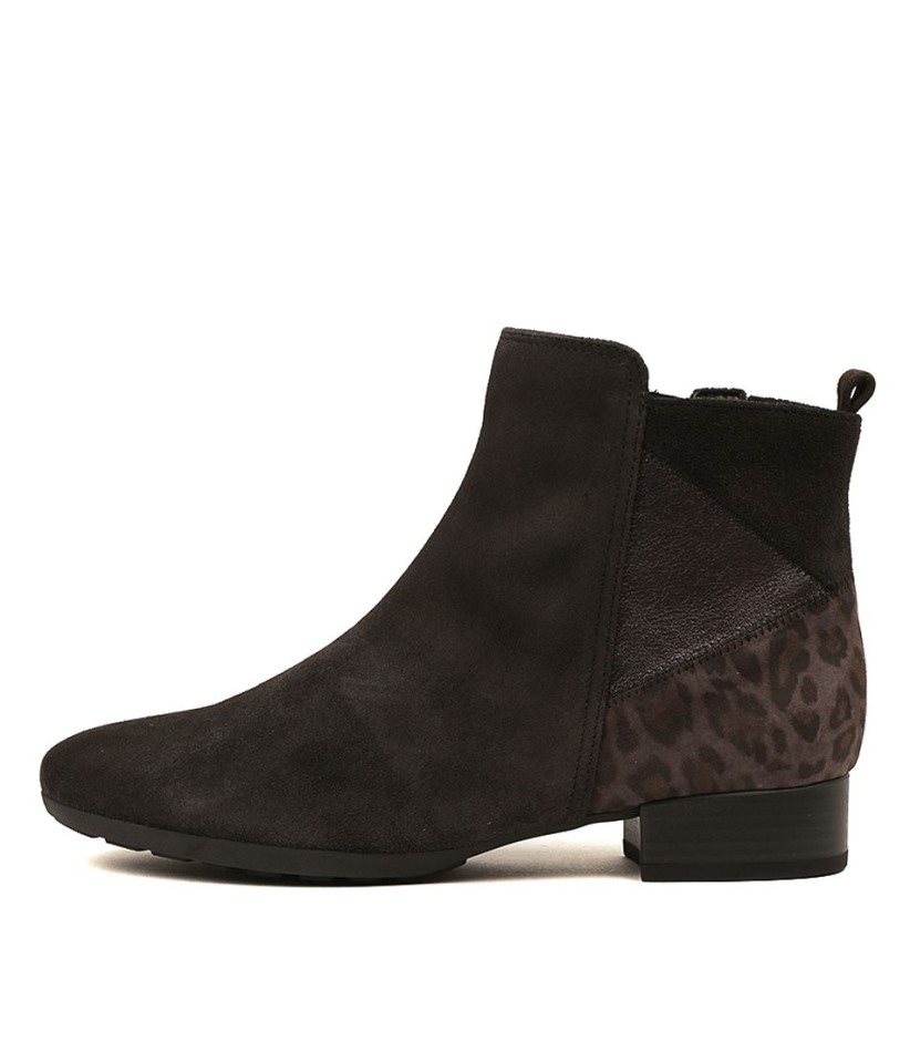 Gabour | Exclusif Reggae Cuir Gris Foncé Multi