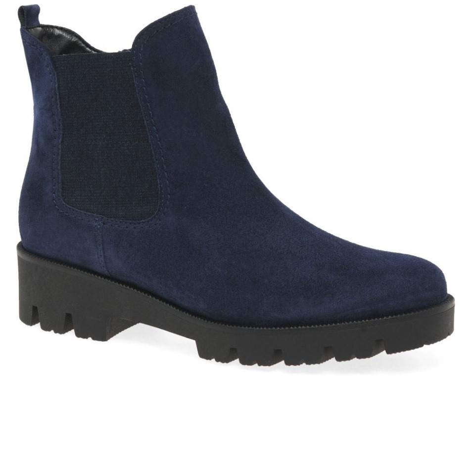 Bottes Chelsea En Daim Marine Newport Pour Femmes Gabor | Exclusif