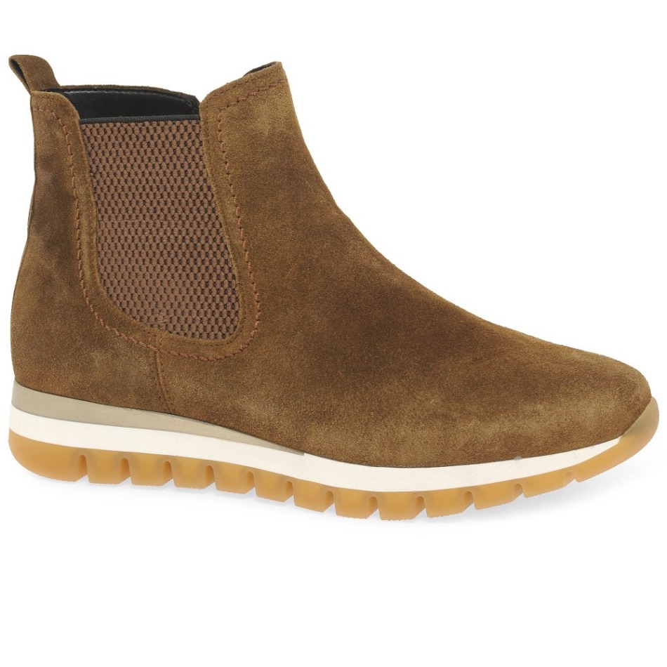 Bottines Femme Teller Gabor | Daim Cognac Exclusif